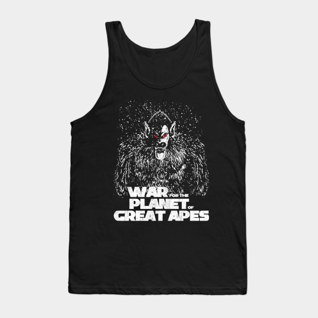 War for the Planet of Great Apes Tank Top by Daletheskater